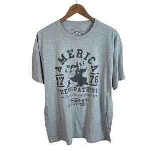 TS1106 Men’s Grunt Style America 1776 Washington Military T Shirt XL